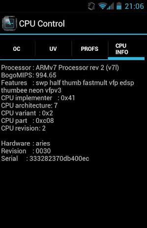 CPU CPU Control v2.0