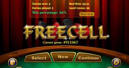 յ AE FreeCell v1.1