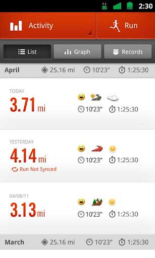 Ϳܲ Nike+ Running v1.1.2