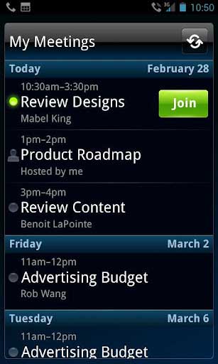 ˼ Cisco WebEx Meetings v3.0
