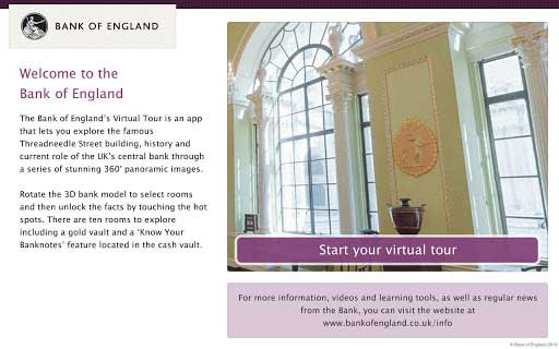 Ӣ Bank of England Virtual Tour v1.0