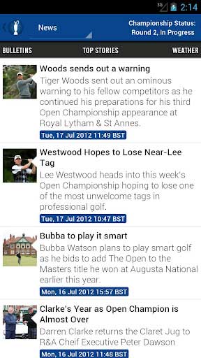2012깫 The 2012 Open Championship v1.0.1