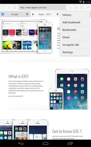 iOS 7 iOS 7 Browser v1.5.1