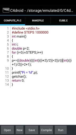 C++ C4droid (C/C++ compiler) v4.07