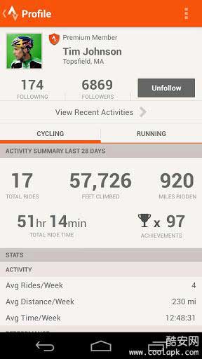 и Strava Cycling v4.1