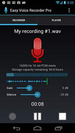 ¼ | Easy Voice Recorder Pro