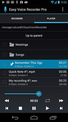 ¼ | Easy Voice Recorder Pro